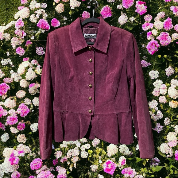 Guillaume Vintage Plum Genuine Leather Jacket - Picture 14 of 14